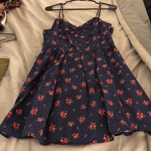 BEAUTIFUL Floral Navy & Pink Dress! 🌺